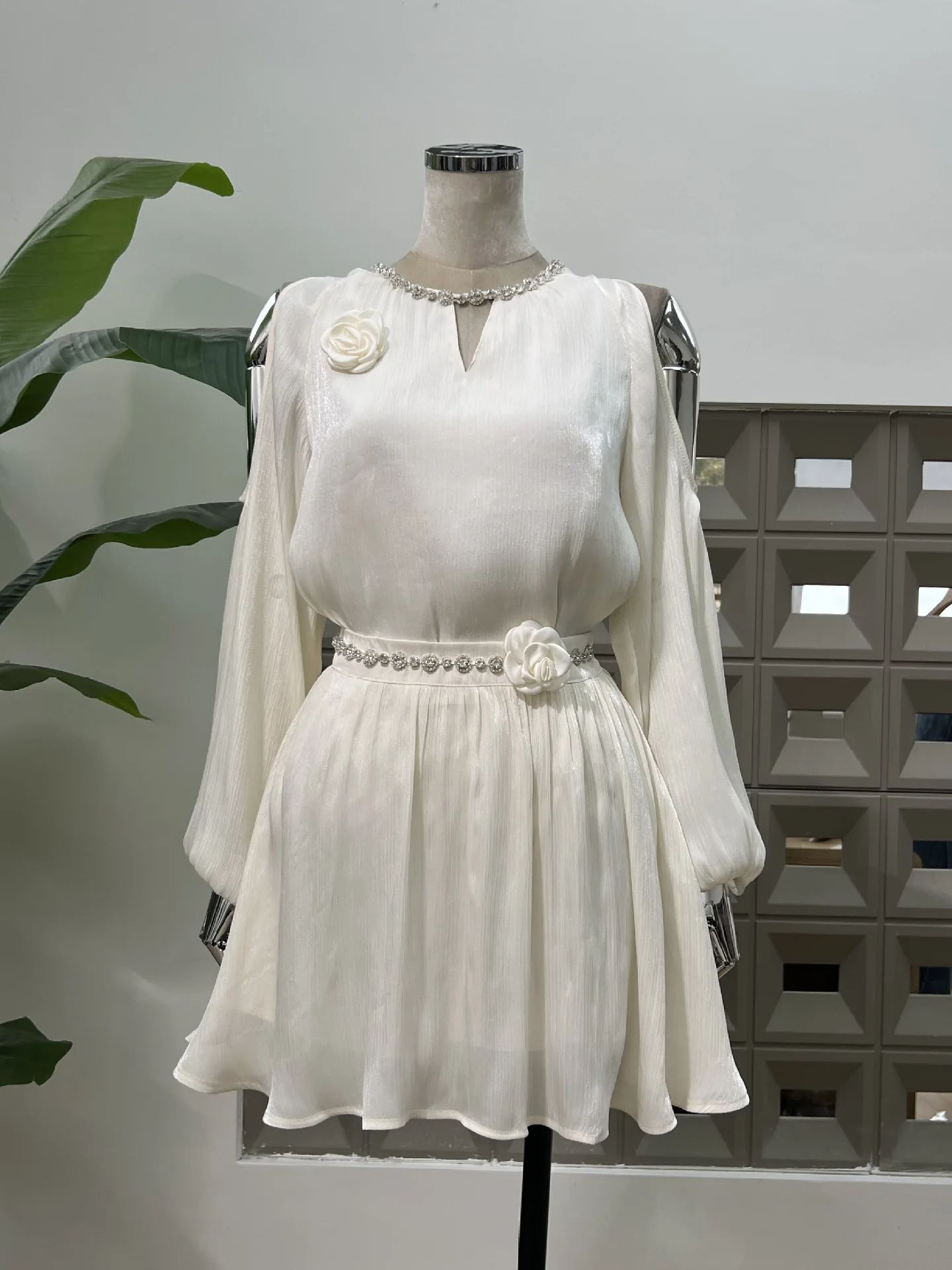 Off Shoulder Blouse - Women Two-Piece Dresses Off-Shoulder Blouse Flower