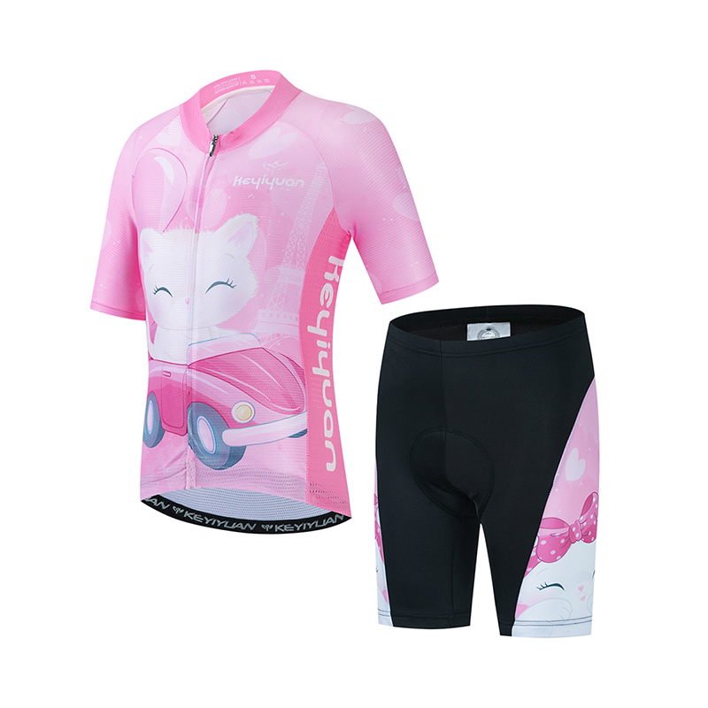 Summer Clothing Kids Sale - KEYIYUAN Kids Road Cycling Jersey Set