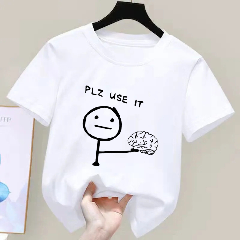 Summer Clothing Drop - Funny T-shirt Humorous 'PLZ USE IT'