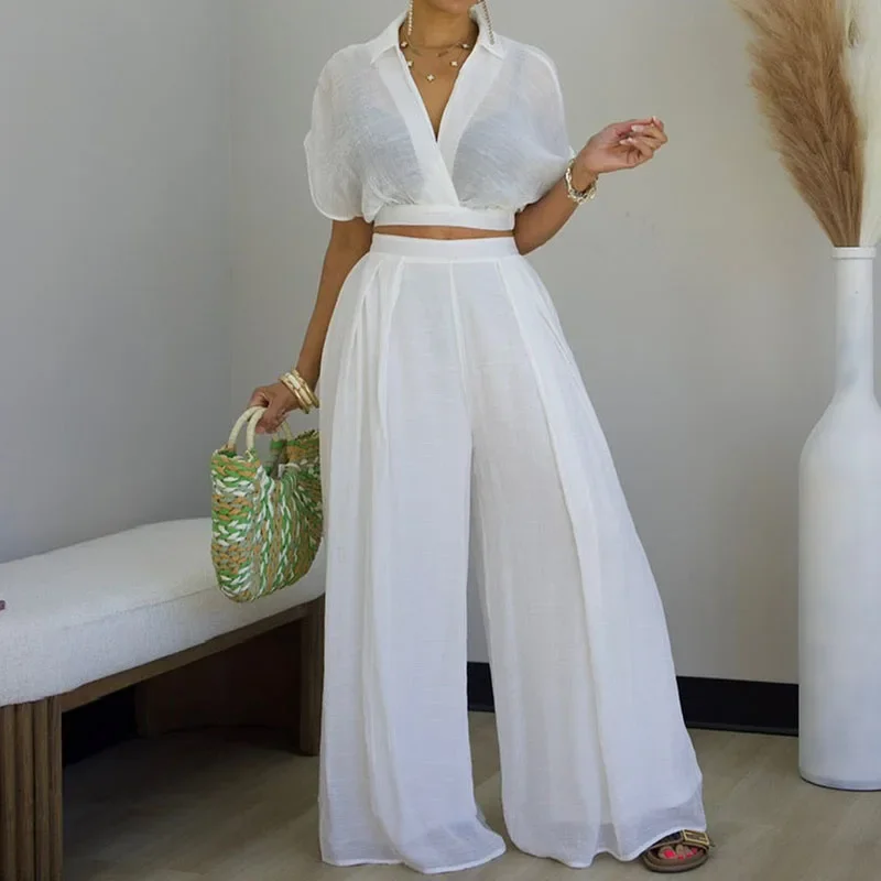Solid Loose Casual 2 Piece Set - Summer Clothing Bundle ulasan dan harga