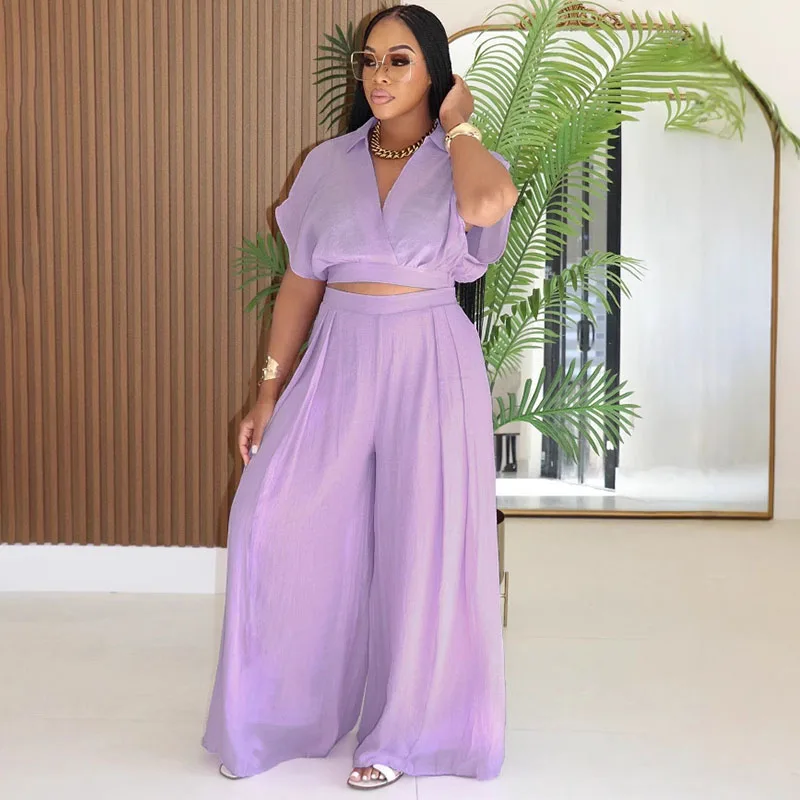 Solid Loose Casual 2 Piece Set - Summer Clothing Bundle ulasan dan harga