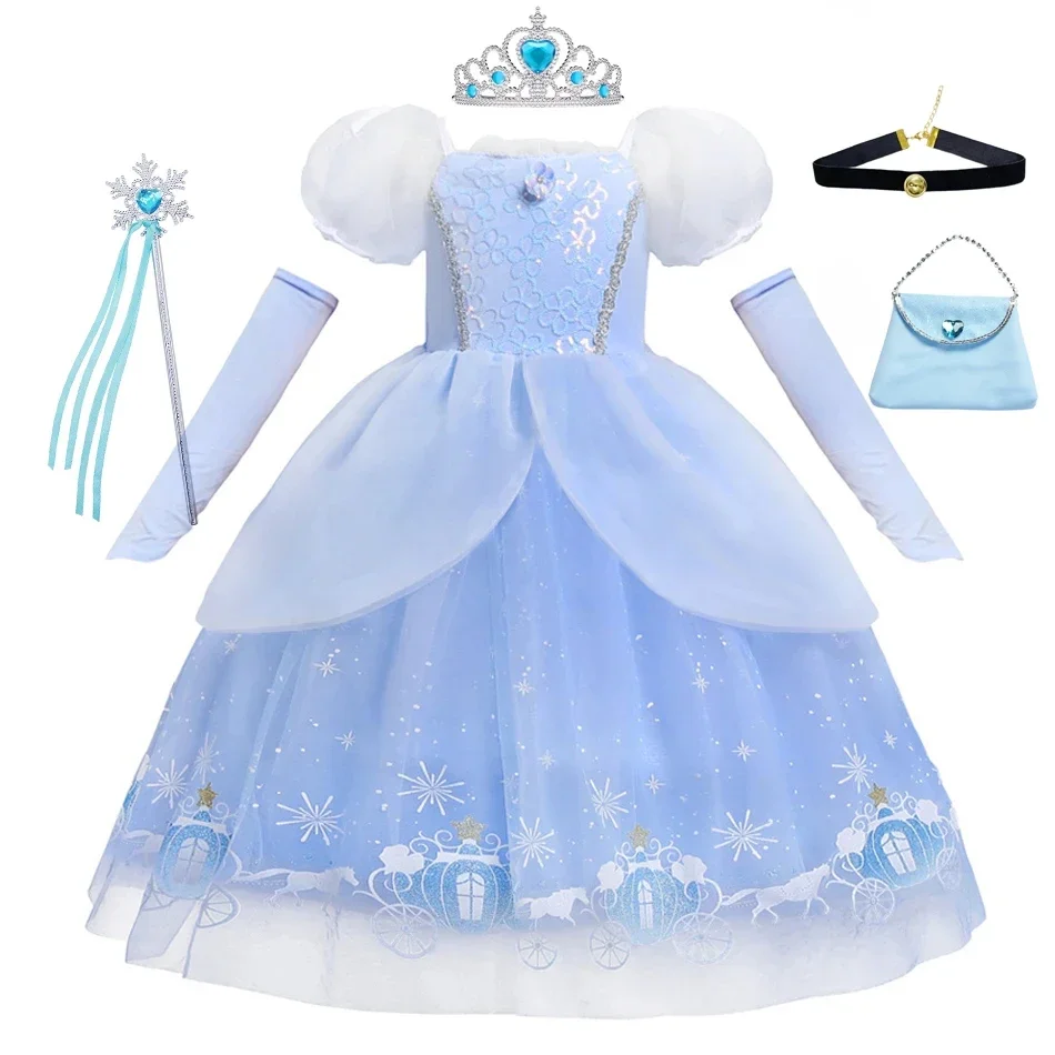 Cinderella Princess Cosplay Dr - Summer Clothing Kids ulasan dan harga