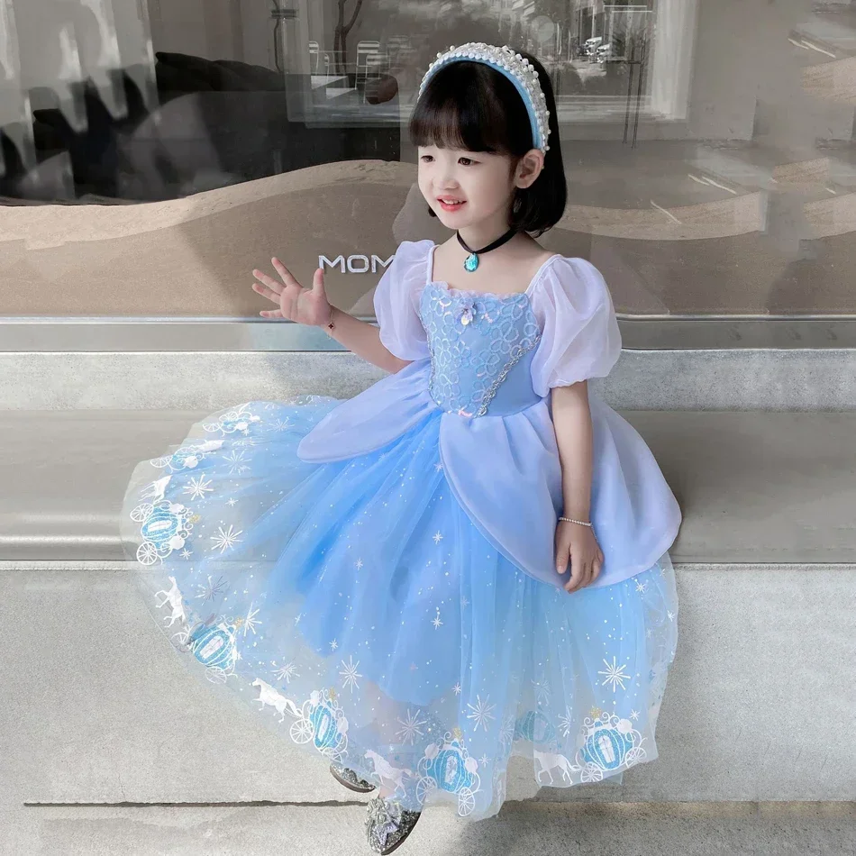 Cinderella Princess Cosplay Dr - Summer Clothing Kids ulasan dan harga
