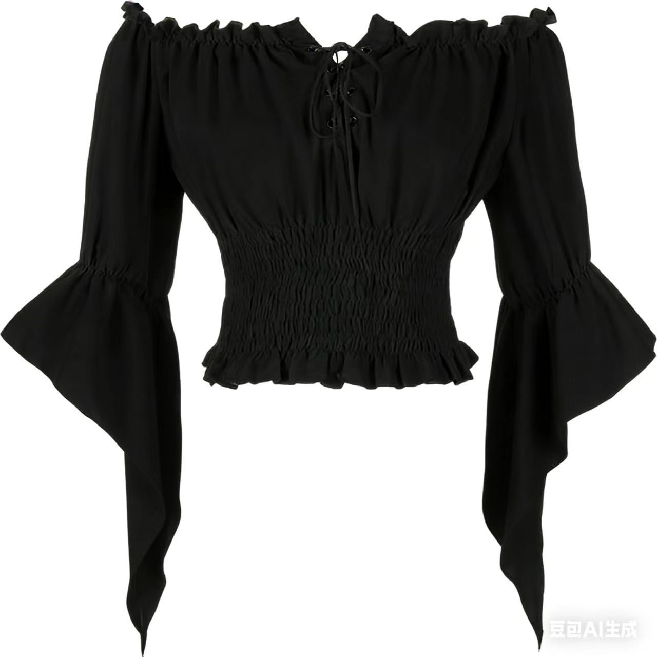 Renaissance Medieval Aristocra - Off Shoulder Blouse ulasan dan harga