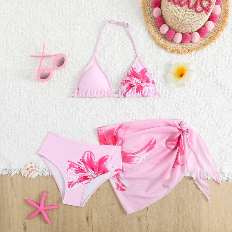 7-16Yrs Girls Bikinis Suits UN - Summer Clothing For Teen Girls ulasan dan harga