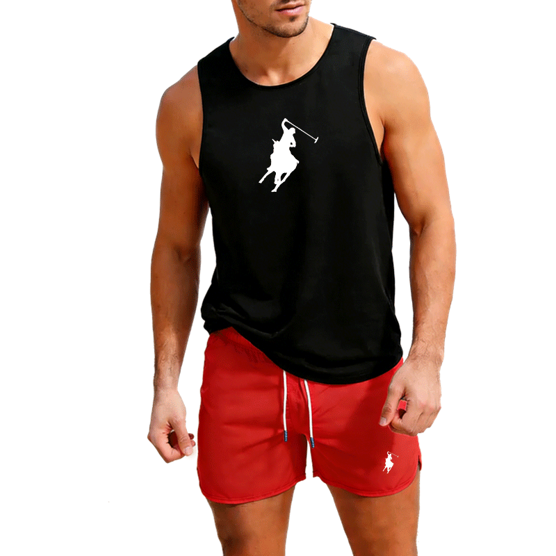 European Men Summer Vest and S - Summer Outdoor Clothing ulasan dan harga