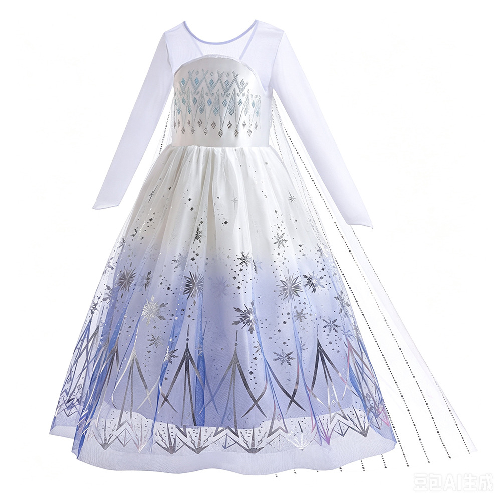 White Elsa Dresses Girls Birth - Summer Clothing Kids ulasan dan harga