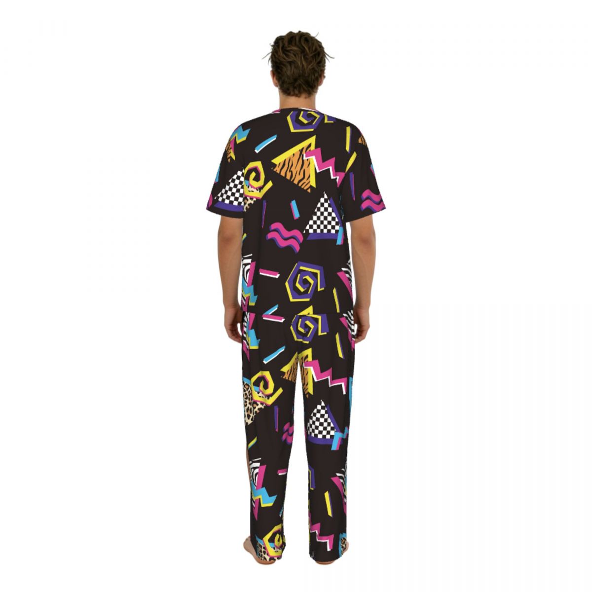 Men Pajamas Suit Short Sleeved - Summer Clothing Styles ulasan dan harga