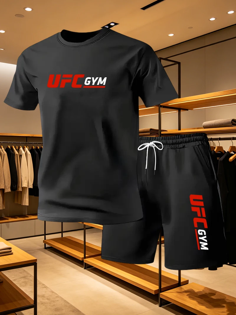 Men's Fashion T-shirt Shorts U - Summer Clothing Haul ulasan dan harga