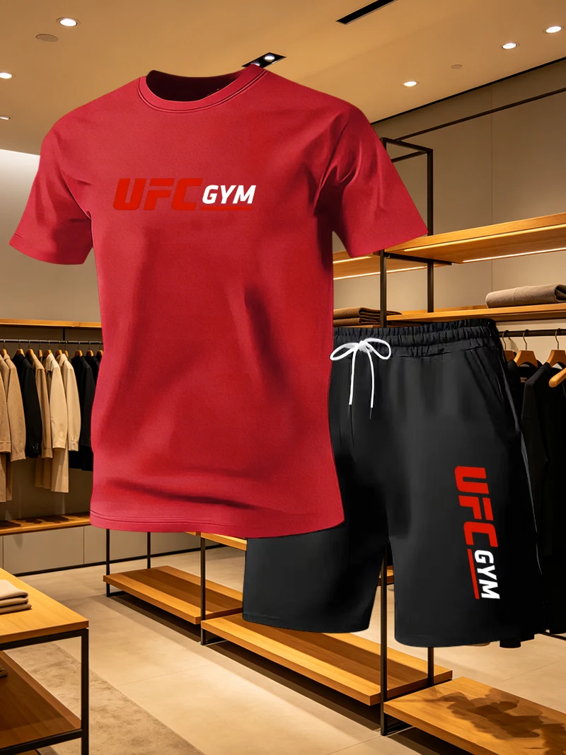 Men's Fashion T-shirt Shorts U - Summer Clothing Haul ulasan dan harga