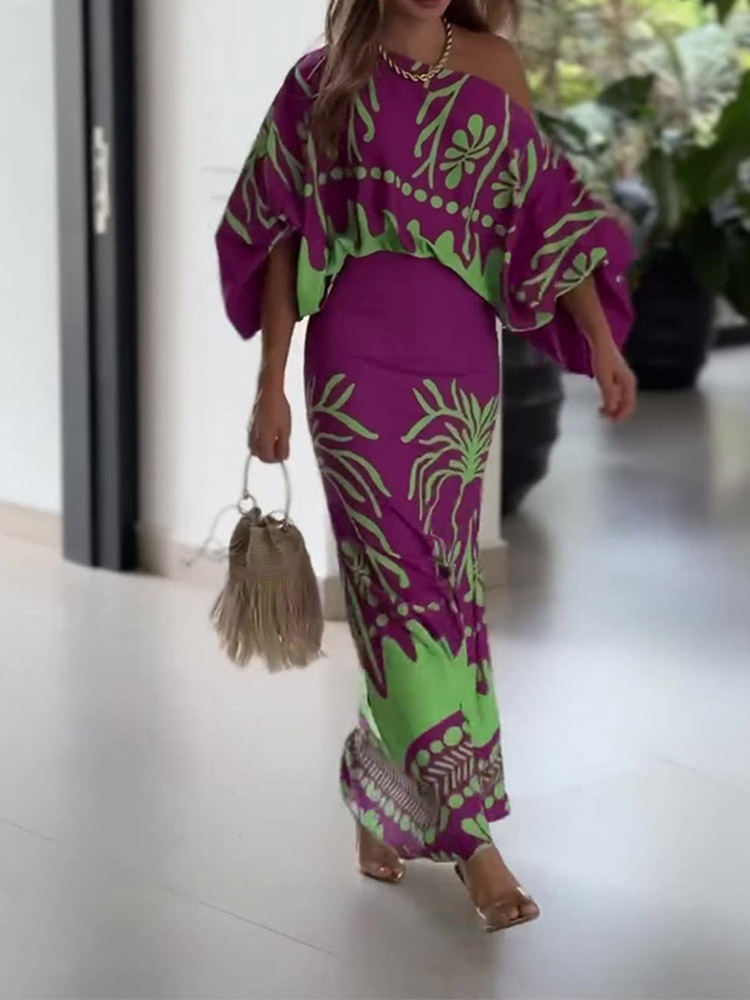 Sexy Women Print Two Piece Set - Summer Clothing For Girls ulasan dan harga