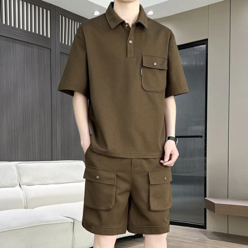 Men's Summer Short Sleeve Polo - Summer Outdoor Clothing ulasan dan harga