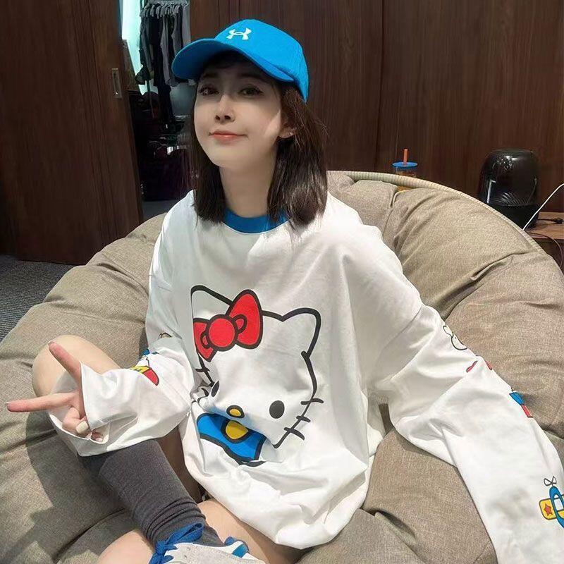 Long-Sleeved Hello Kitty Summe - Summer Clothing Women ulasan dan harga
