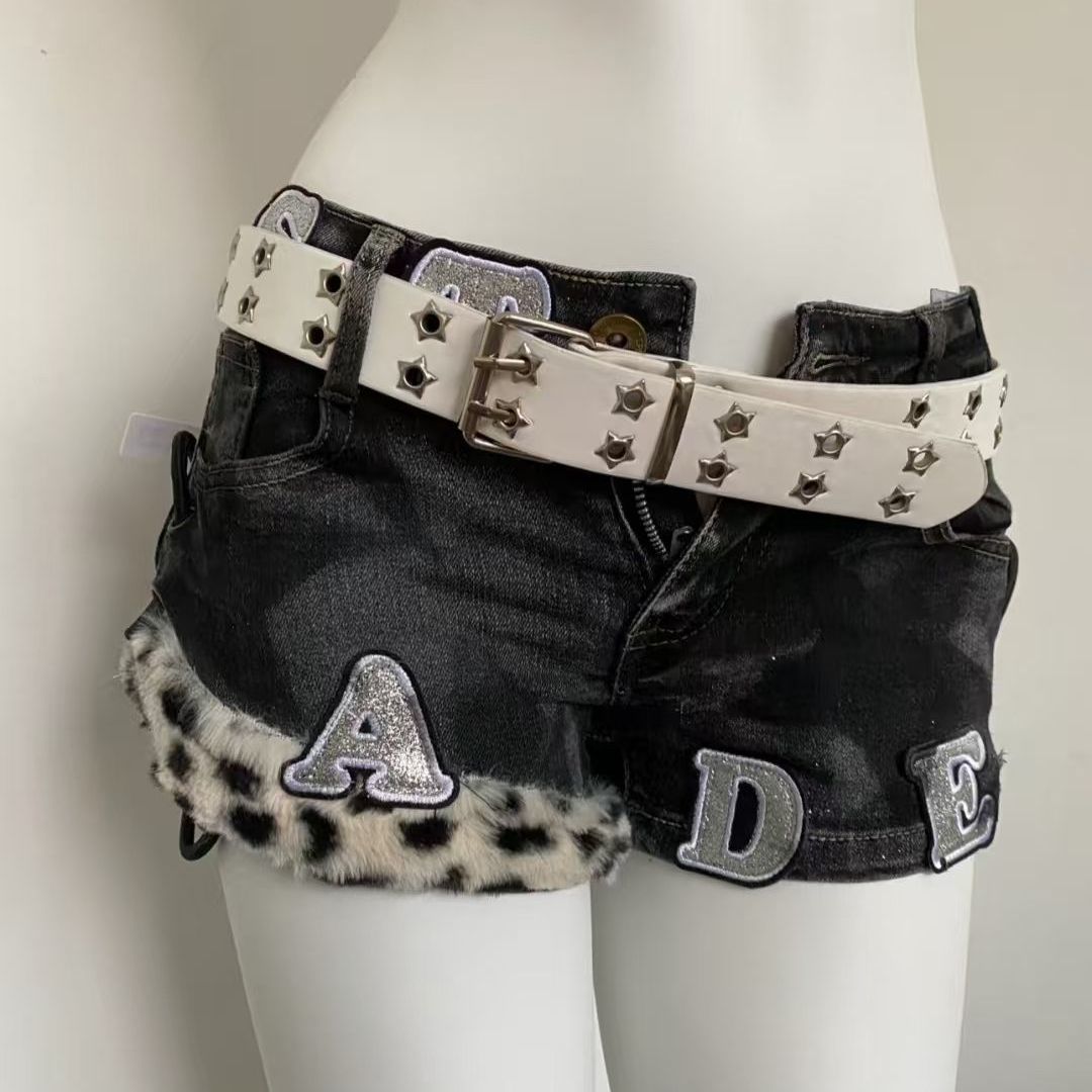 Y2k Embroidered Patch Denim Sh - Summer Clothing For Girls ulasan dan harga