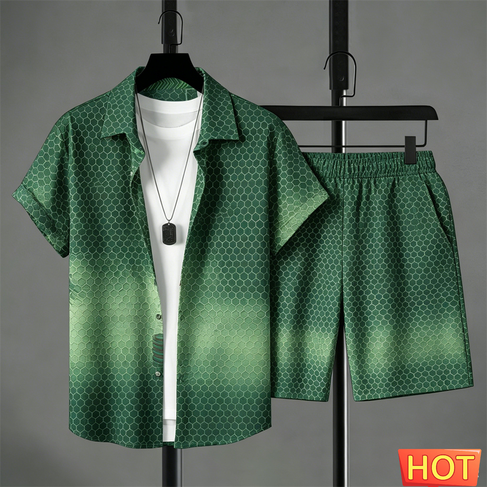 Summer Outfits Man Shirt Set G - Summer Clothing Haul ulasan dan harga