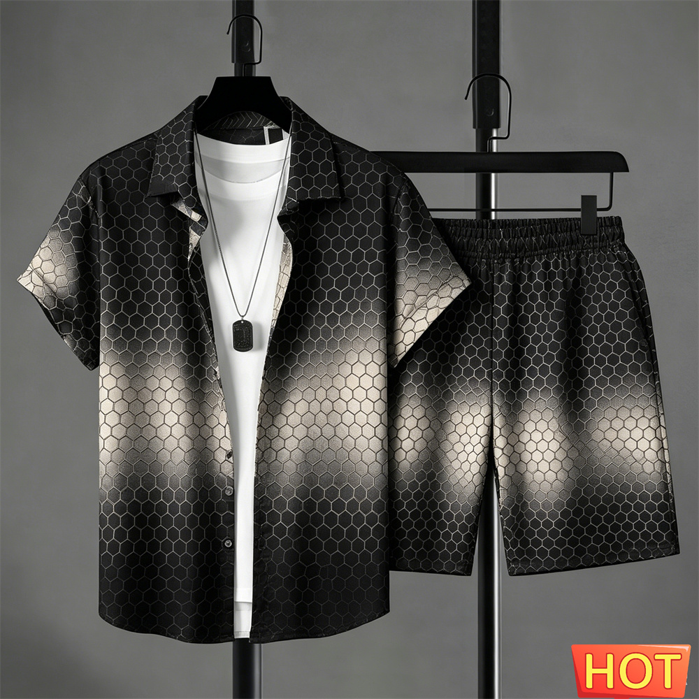 Summer Outfits Man Shirt Set G - Summer Clothing Haul ulasan dan harga