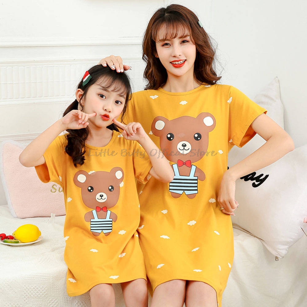 Summer Mom Daughter Night Dres - Summer Clothing For Teen Girls ulasan dan harga