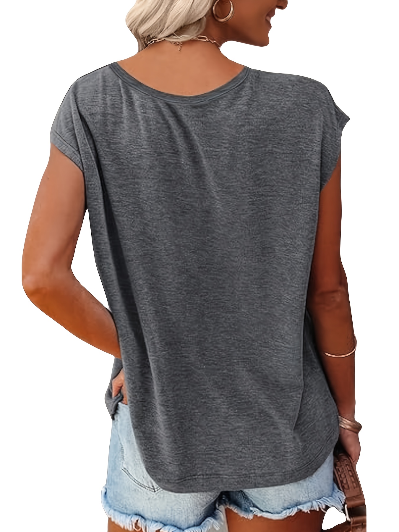 3-Pack of Solid Color V-Neck C - Summer Clothing Drop ulasan dan harga