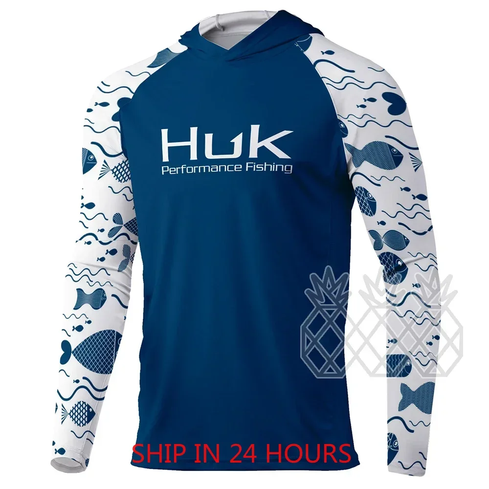 HUK Fishing Hoodie Shirts Men  - Summer De Clothing ulasan dan harga