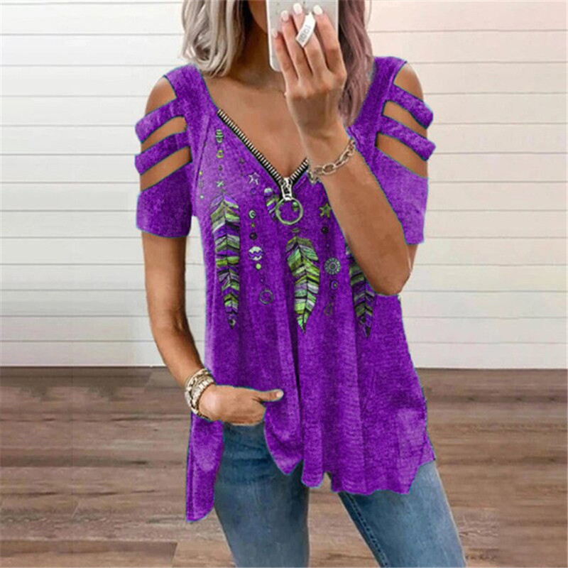 New Summer Cold Shoulder Leopa - Summer Clothing Bundle ulasan dan harga