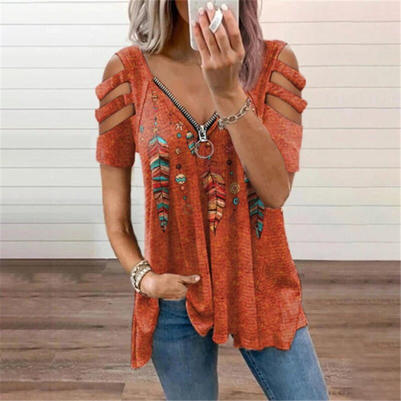 New Summer Cold Shoulder Leopa - Summer Clothing Bundle ulasan dan harga