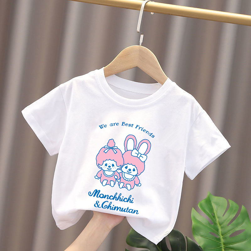 Monchhichi Kids T-shirts Anime - Summer Clothing Kids ulasan dan harga