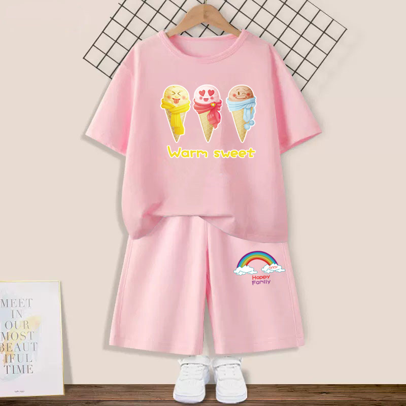 Summer Kids Girls 2Pcs Outfit  - Summer Clothing For Teen Girls ulasan dan harga