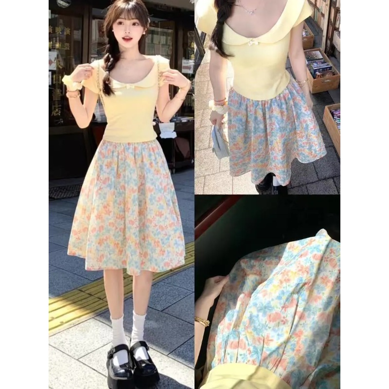 Japan Korean Women Sweet Slim  - Summer Clothing For Japan ulasan dan harga