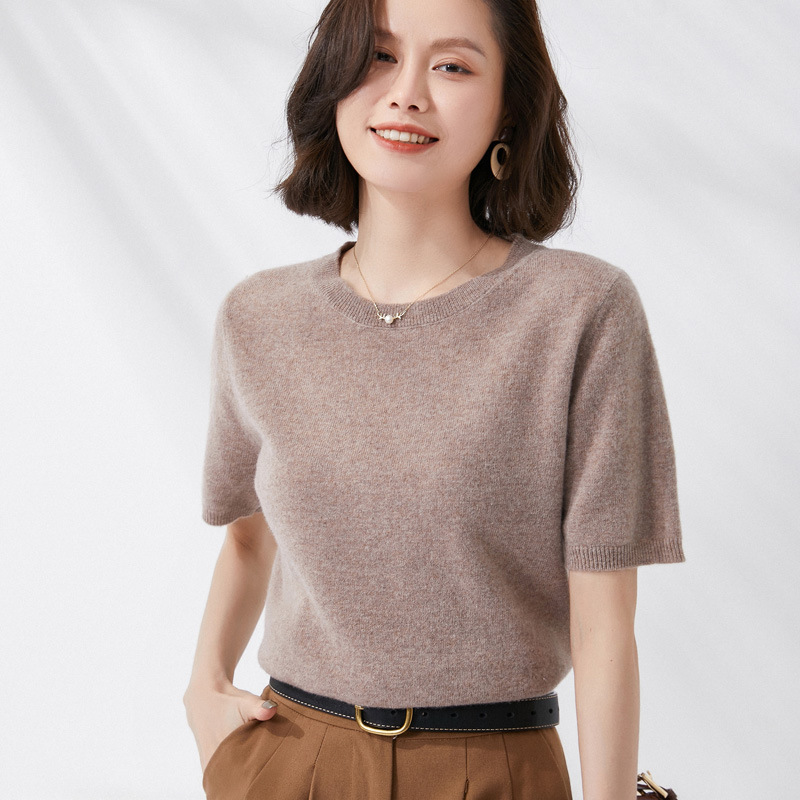 Spring and Summer New Short-sl - Summer Clothing Yarn ulasan dan harga