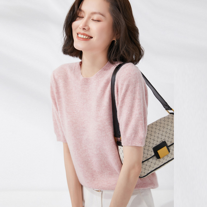 Spring and Summer New Short-sl - Summer Clothing Yarn ulasan dan harga