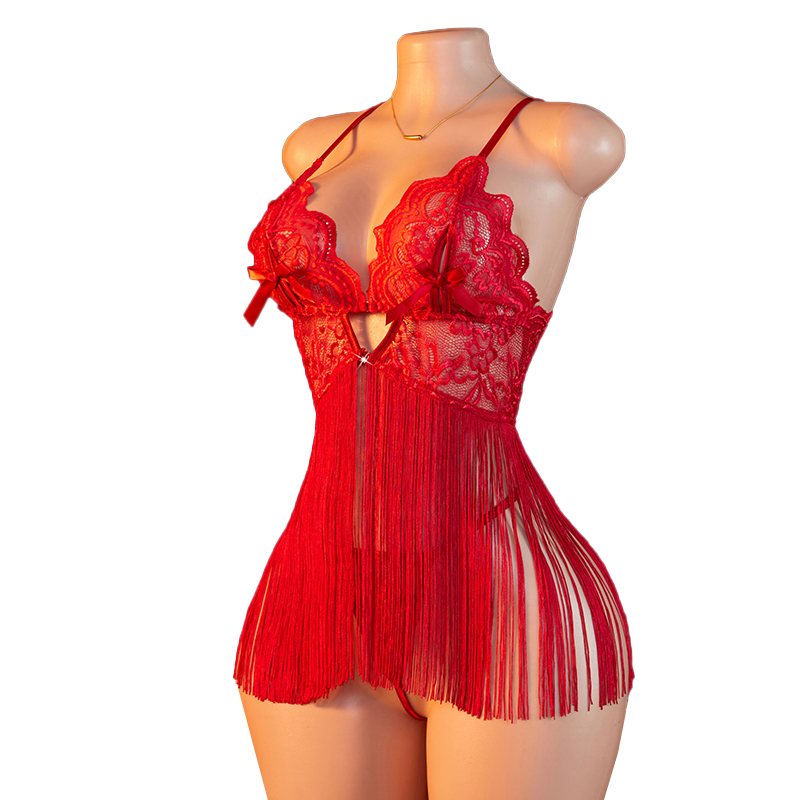 Transparent Lace Women Red Str - Summer Clothing Women ulasan dan harga