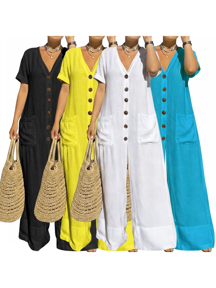 Plus Size Women Clothes Jumpsu - Summer Clothing Bundle ulasan dan harga