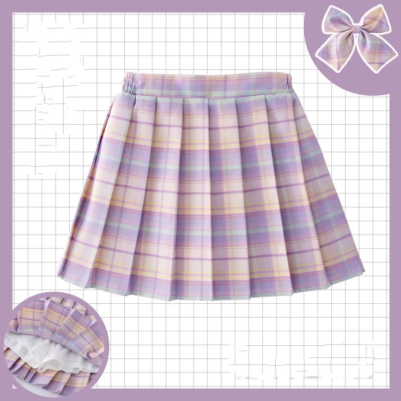 Kids Checkered Skirt Children  - Summer Clothing For Teen Girls ulasan dan harga
