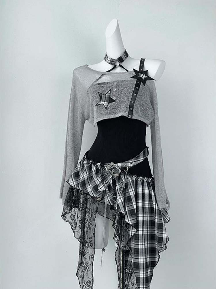 2000s Y2K Spicy Girl Design Ir - Summer Clothing Set For Girls ulasan dan harga