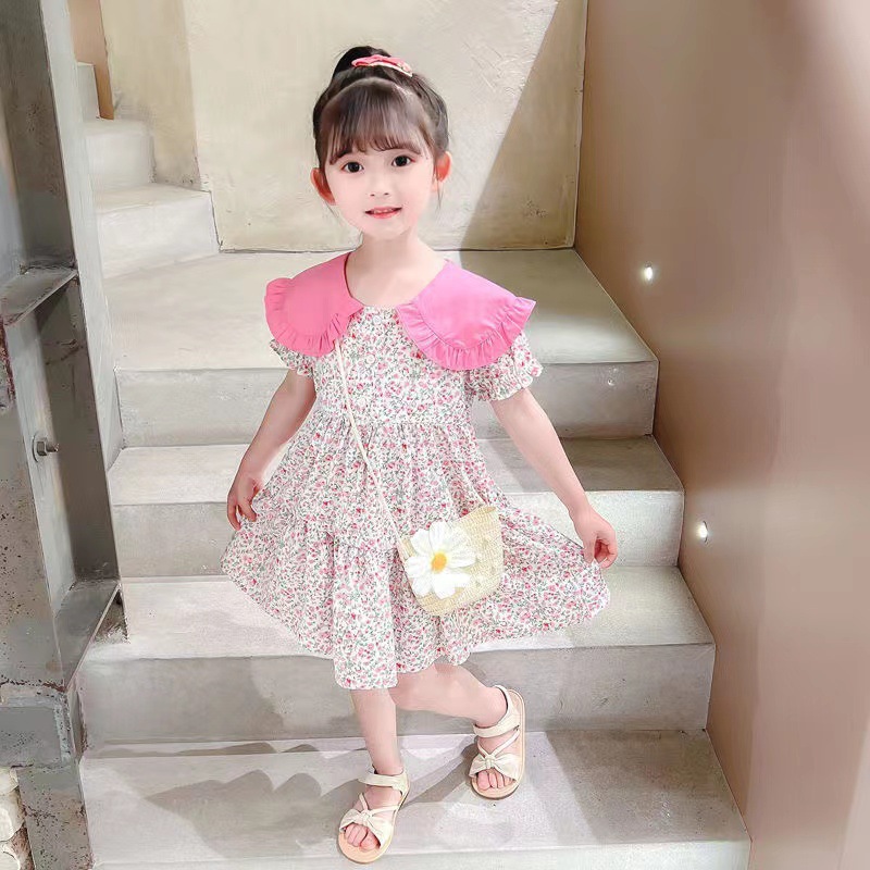 2PCS Summer Yellow Floral Chil - Summer Clothing For Teen Girls ulasan dan harga