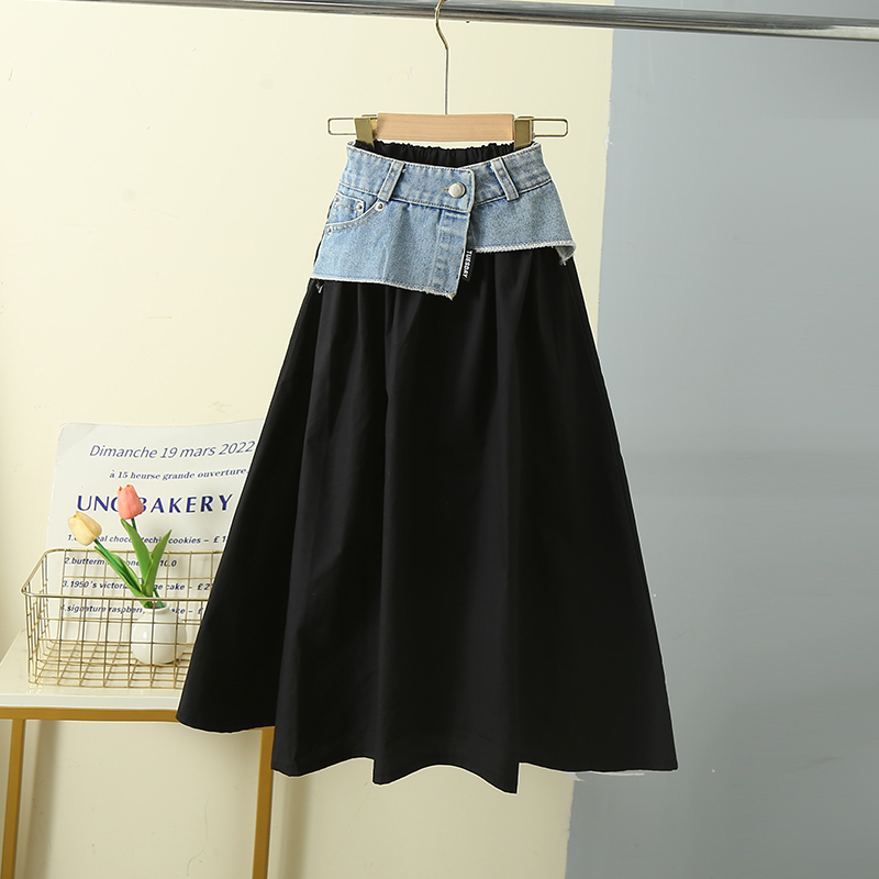 Korean Child Long Patchwork De - Summer Clothing For Teen Girls ulasan dan harga