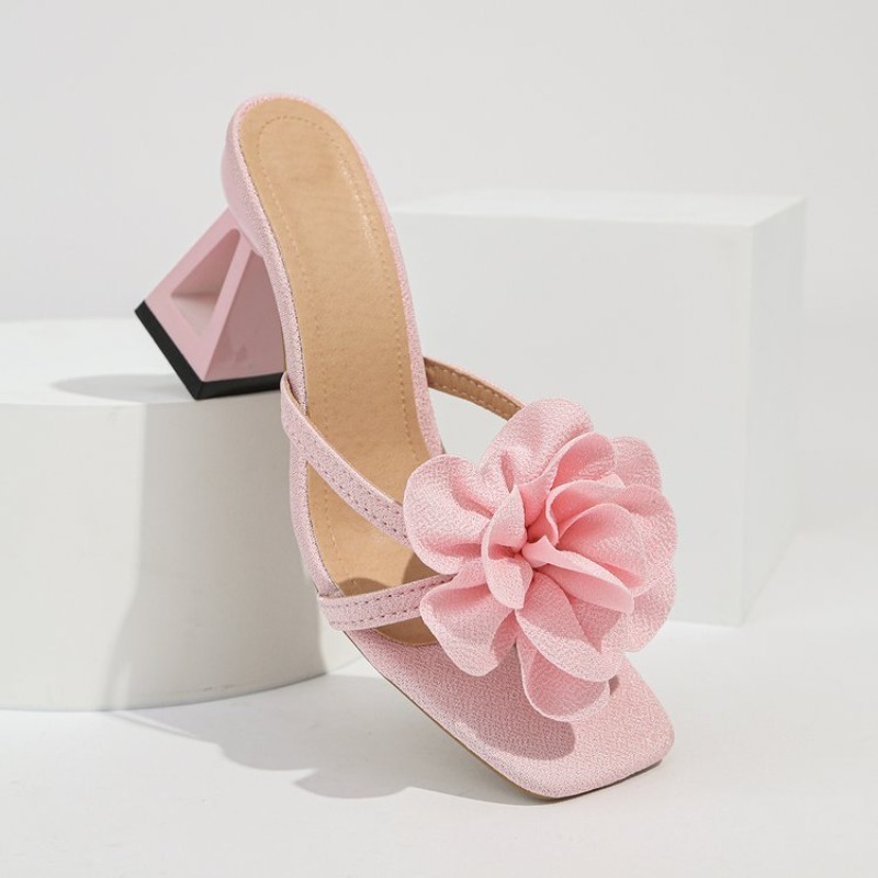 Womens 3D Flower Decor Sandals - Summer Clothing Styles ulasan dan harga