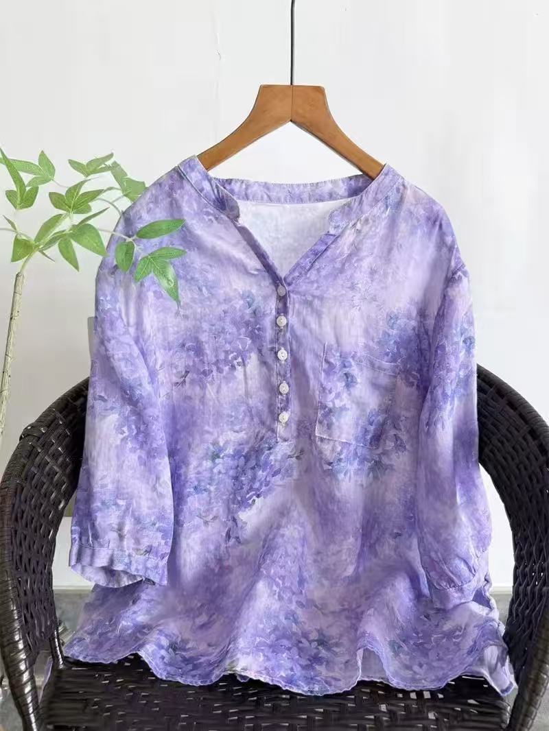 100% Ramie shirts for women su - Summer Clothing For Japan ulasan dan harga