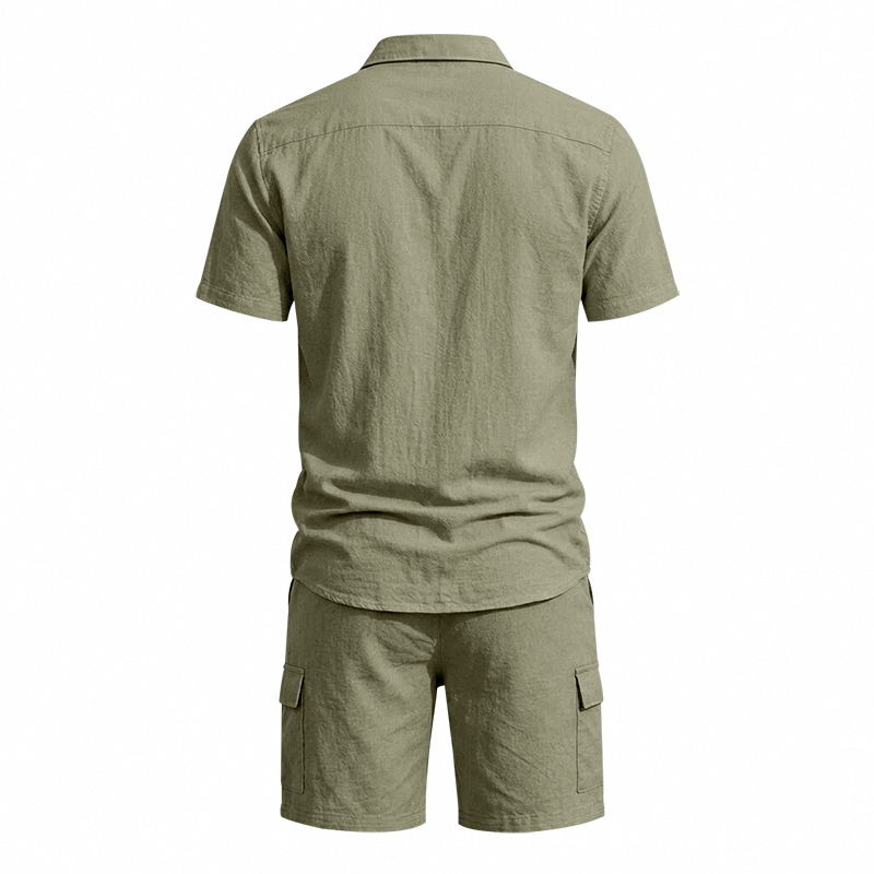 Men Summer American Linen Two  - Summer Outdoor Clothing ulasan dan harga