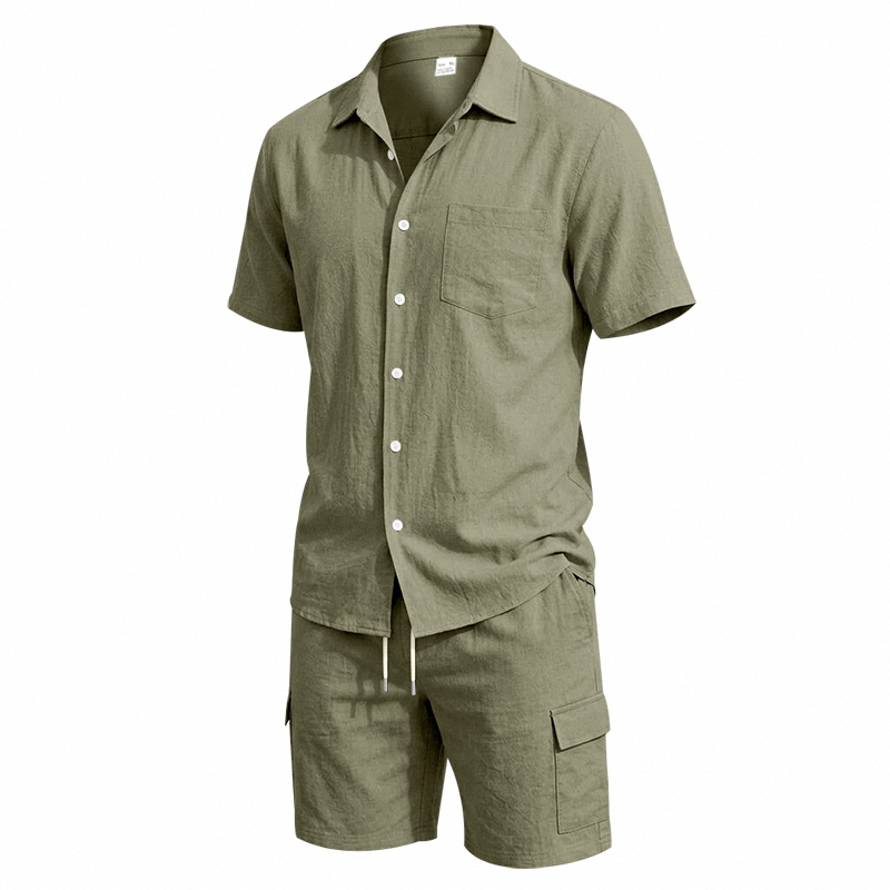 Men Summer American Linen Two  - Summer Outdoor Clothing ulasan dan harga