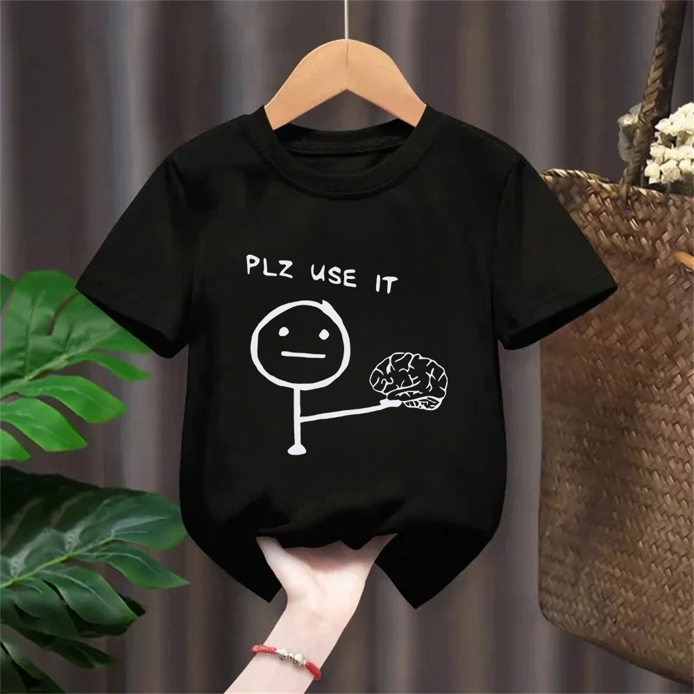 Funny T-shirt Humorous 'PLZ US - Summer Clothing Drop ulasan dan harga